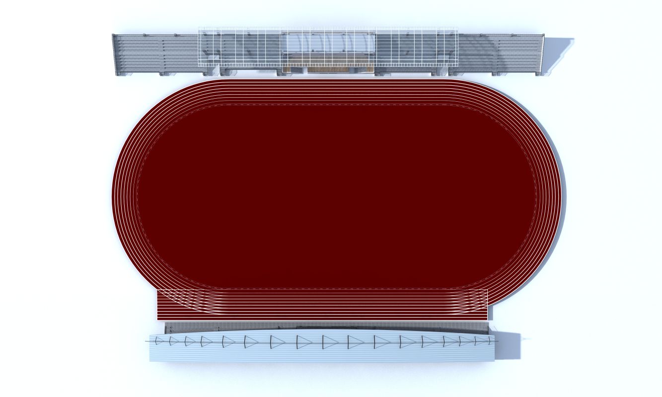 無縫半預制GSPU自結紋塑膠跑道